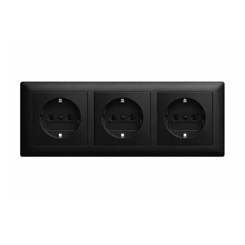Busch-Jaeger - Stopcontact - Inbouw wandcontactdoos - Mat-Zwart
