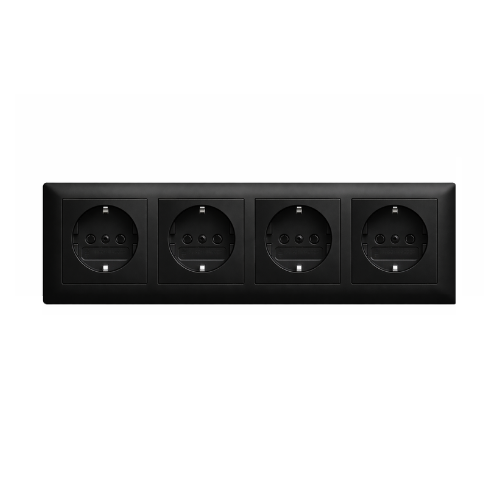Busch-Jaeger - Stopcontact - Inbouw wandcontactdoos - Mat-Zwart