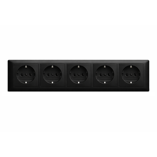 Busch-Jaeger - Stopcontact - Inbouw wandcontactdoos - Mat-Zwart