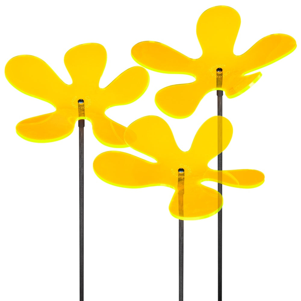 Zonnevangers Lotta Medio Wavy - Ø150 mm x 120 cm - Set3 - Geel