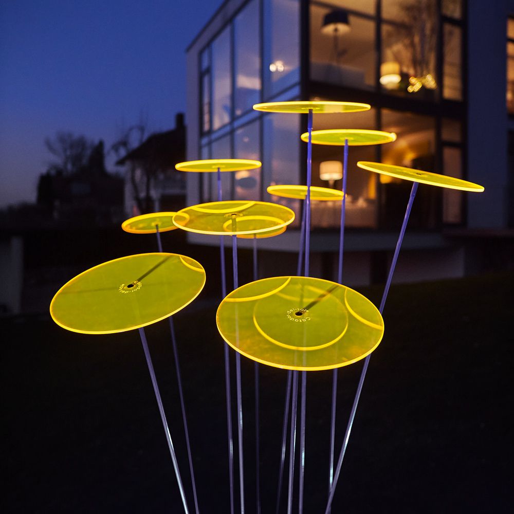 Luz Solar Zonnevanger verlichting - Zonnepaneel - 20cm - Zwart