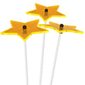 Zonnevangers Cazador Del Sol 3D Boeket ster - 80mm- Geel Set3